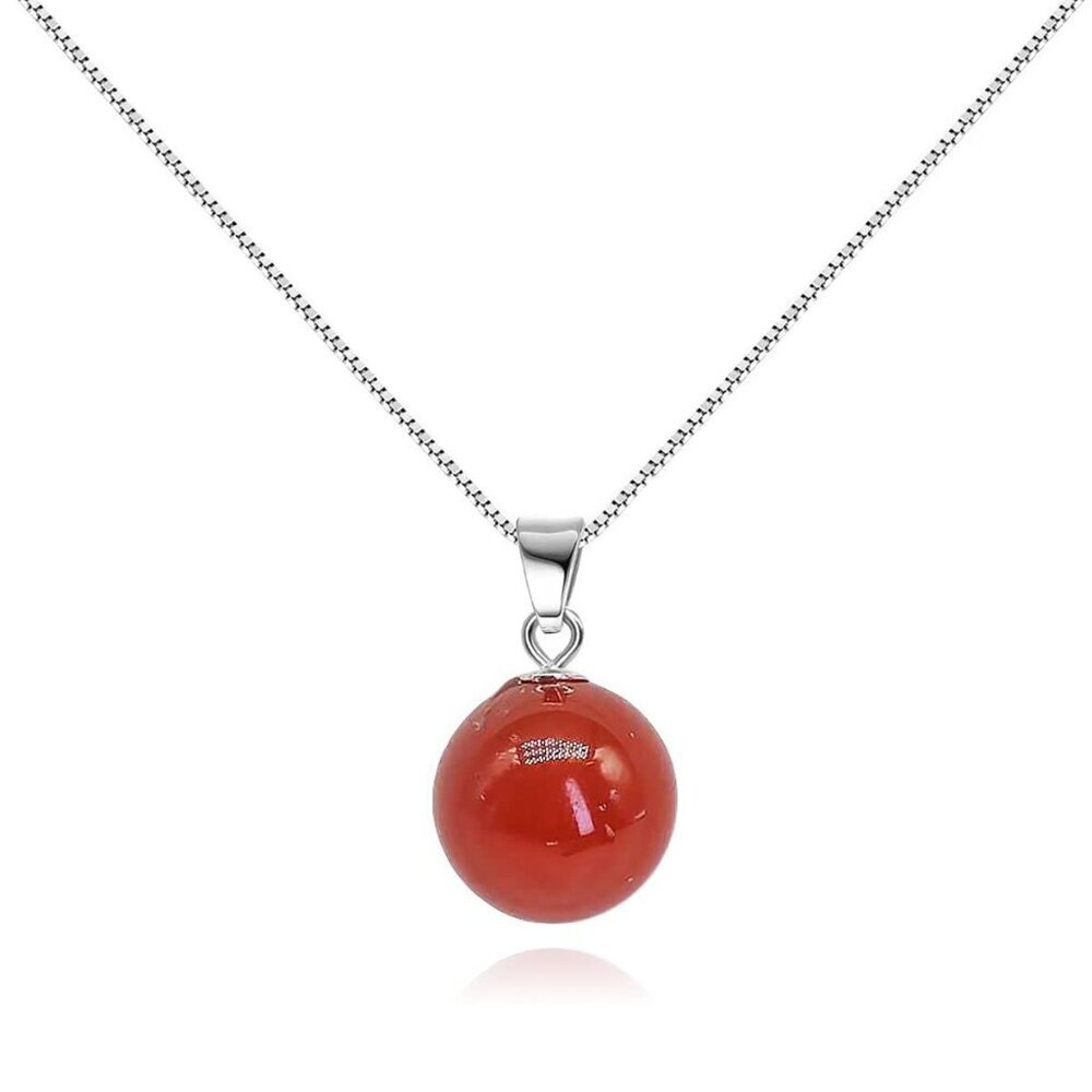 Crystal Pendant Necklace 925 Sterling Silver Chain Necklace Adjustable Healing C